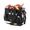 Custom Leathercraft CLC 8 in. W X 11 in. H Polyester Tote Bag with Plastic Tray 25 pocket Black/Tan 1 pc 1534 - alternate 1